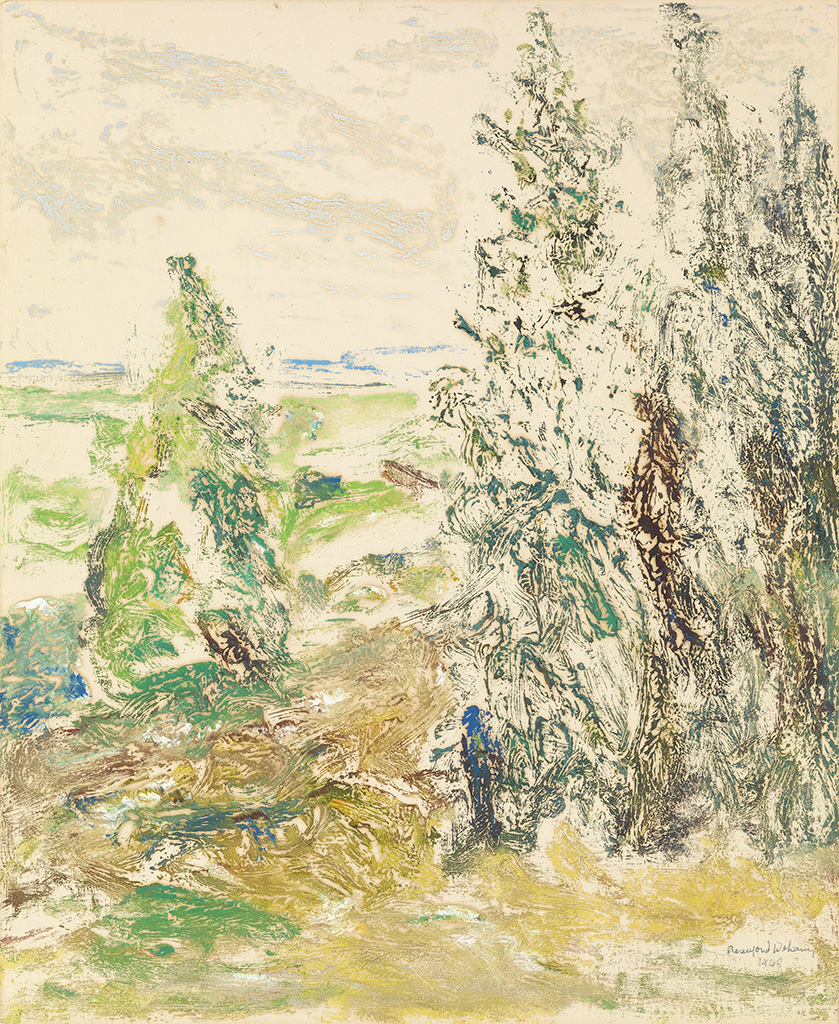 BEAUFORD DELANEY (1901 - 1979) Untitled (Landscape).